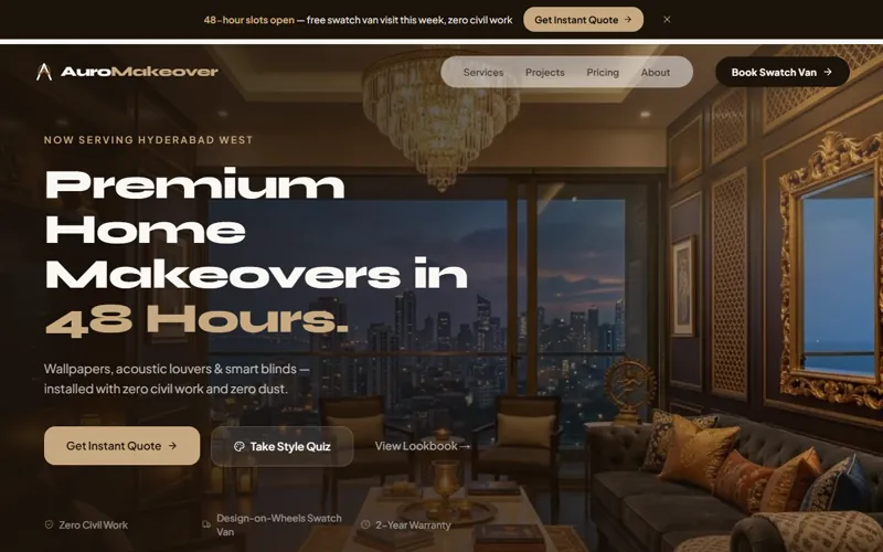Aura Makeover — home makeover services homepage