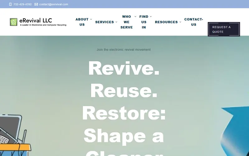 eRevival — electronics and computer recycling homepage