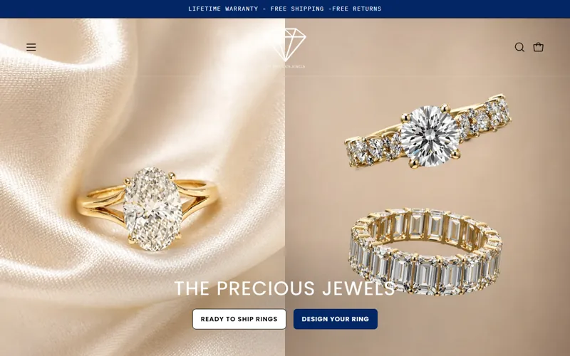 The Precious Jewels — luxury jewelry storefront