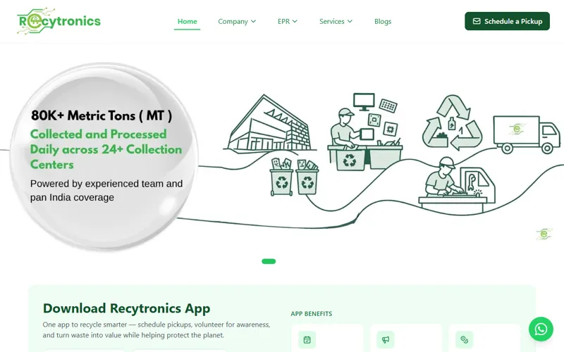 Recytronics — electronics recycling homepage